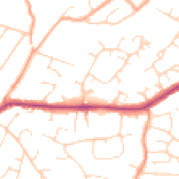 Daytime road noise heatmap for CM13 1YT