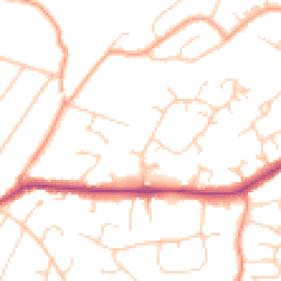Daytime road noise heatmap for CM13 1YY