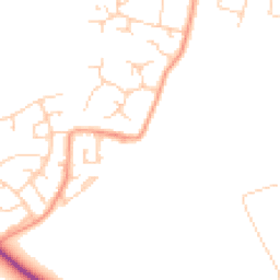 Daytime road noise heatmap for CM13 2DD