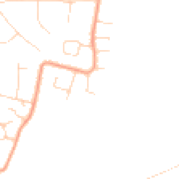 Daytime road noise heatmap for CM13 2HW