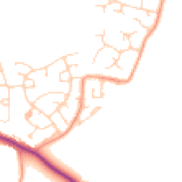 Daytime road noise heatmap for CM13 2LD