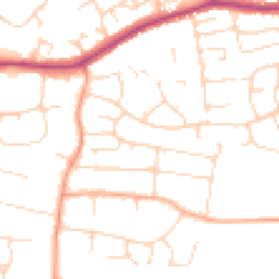 Daytime road noise heatmap for CM13 2RU