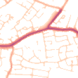 Daytime road noise heatmap for CM13 2SY