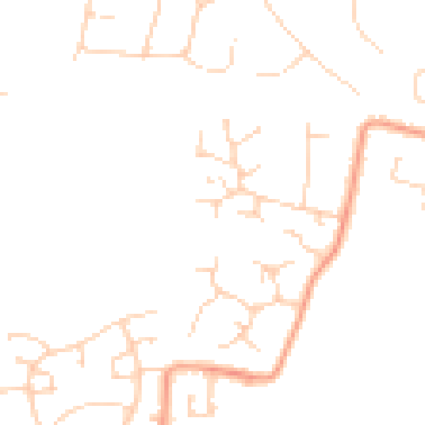 Daytime road noise heatmap for CM13 2UG