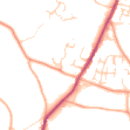 Daytime road noise heatmap for CM13 3FH