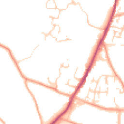 Daytime road noise heatmap for CM13 3FN