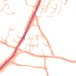 Daytime road noise heatmap for CM13 3FQ