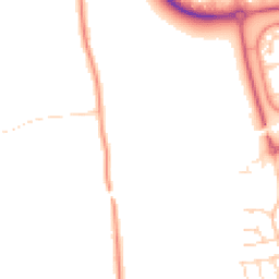 Daytime road noise heatmap for CM13 3GT