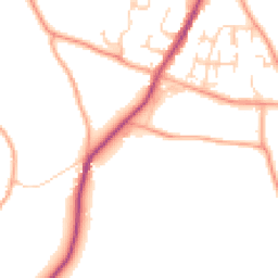 Daytime road noise heatmap for CM13 3HS