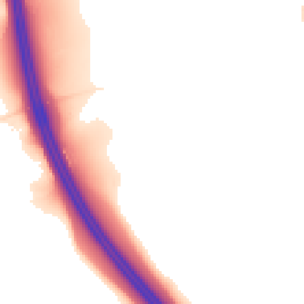 Night-time road noise heatmap for CM13 3JB
