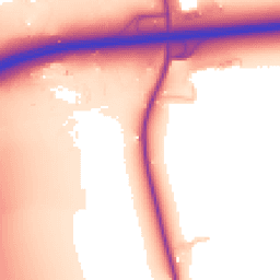 Daytime road noise heatmap for CM13 3JJ