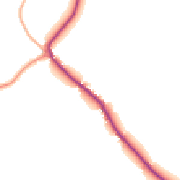 Daytime road noise heatmap for CM13 3JN