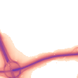Night-time road noise heatmap for CM13 3JT