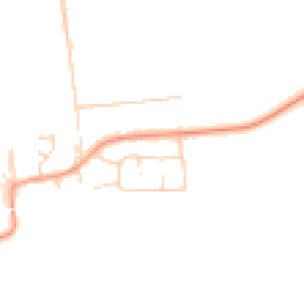 Daytime road noise heatmap for CM13 3NL
