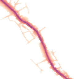 Daytime road noise heatmap for CM13 3NU