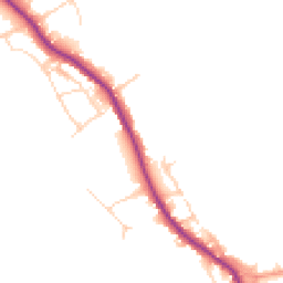 Daytime road noise heatmap for CM13 3NY