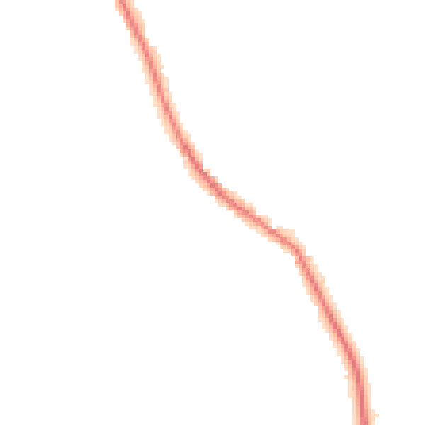 Night-time road noise heatmap for CM13 3PE