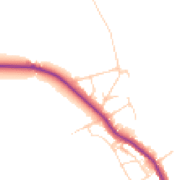 Daytime road noise heatmap for CM13 3QJ