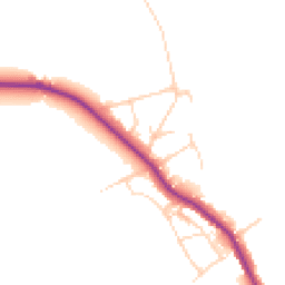 Daytime road noise heatmap for CM13 3QY