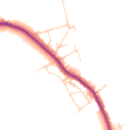 Daytime road noise heatmap for CM13 3RR
