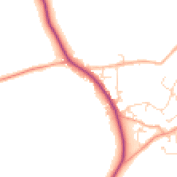Daytime road noise heatmap for CM15 0AA