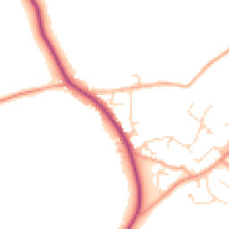 Daytime road noise heatmap for CM15 0AE