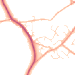 Daytime road noise heatmap for CM15 0AL