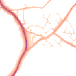 Daytime road noise heatmap for CM15 0AN