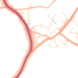 Daytime road noise heatmap for CM15 0AR