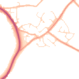 Daytime road noise heatmap for CM15 0AT