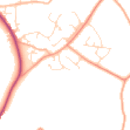 Daytime road noise heatmap for CM15 0AU