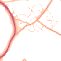 Daytime road noise heatmap for CM15 0AX