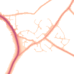 Daytime road noise heatmap for CM15 0BB