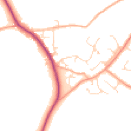Daytime road noise heatmap for CM15 0BP