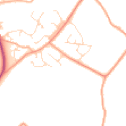 Daytime road noise heatmap for CM15 0BX