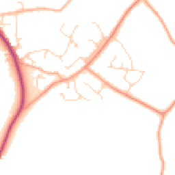 Daytime road noise heatmap for CM15 0BY