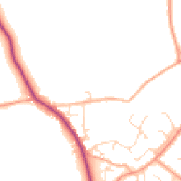 Daytime road noise heatmap for CM15 0DB