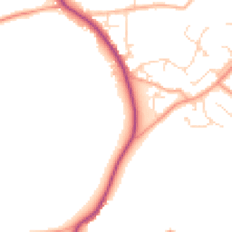 Daytime road noise heatmap for CM15 0DG
