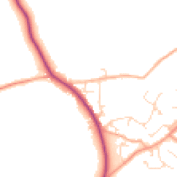 Daytime road noise heatmap for CM15 0DJ