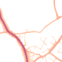 Daytime road noise heatmap for CM15 0DL