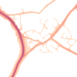 Daytime road noise heatmap for CM15 0EY