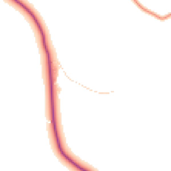 Daytime road noise heatmap for CM15 0LB