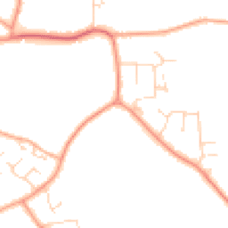Daytime road noise heatmap for CM15 0PL