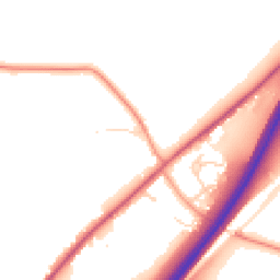 Daytime road noise heatmap for CM15 0TD
