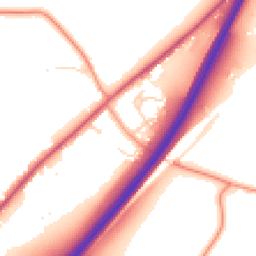 Daytime road noise heatmap for CM15 0TH