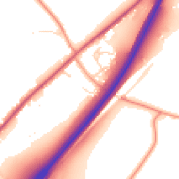 Daytime road noise heatmap for CM15 0TP