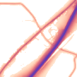Daytime road noise heatmap for CM15 0UT