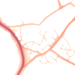 Daytime road noise heatmap for CM15 0XG