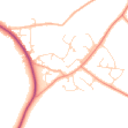 Daytime road noise heatmap for CM15 0XQ