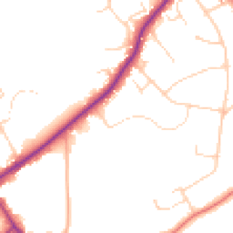 Daytime road noise heatmap for CM15 8DS